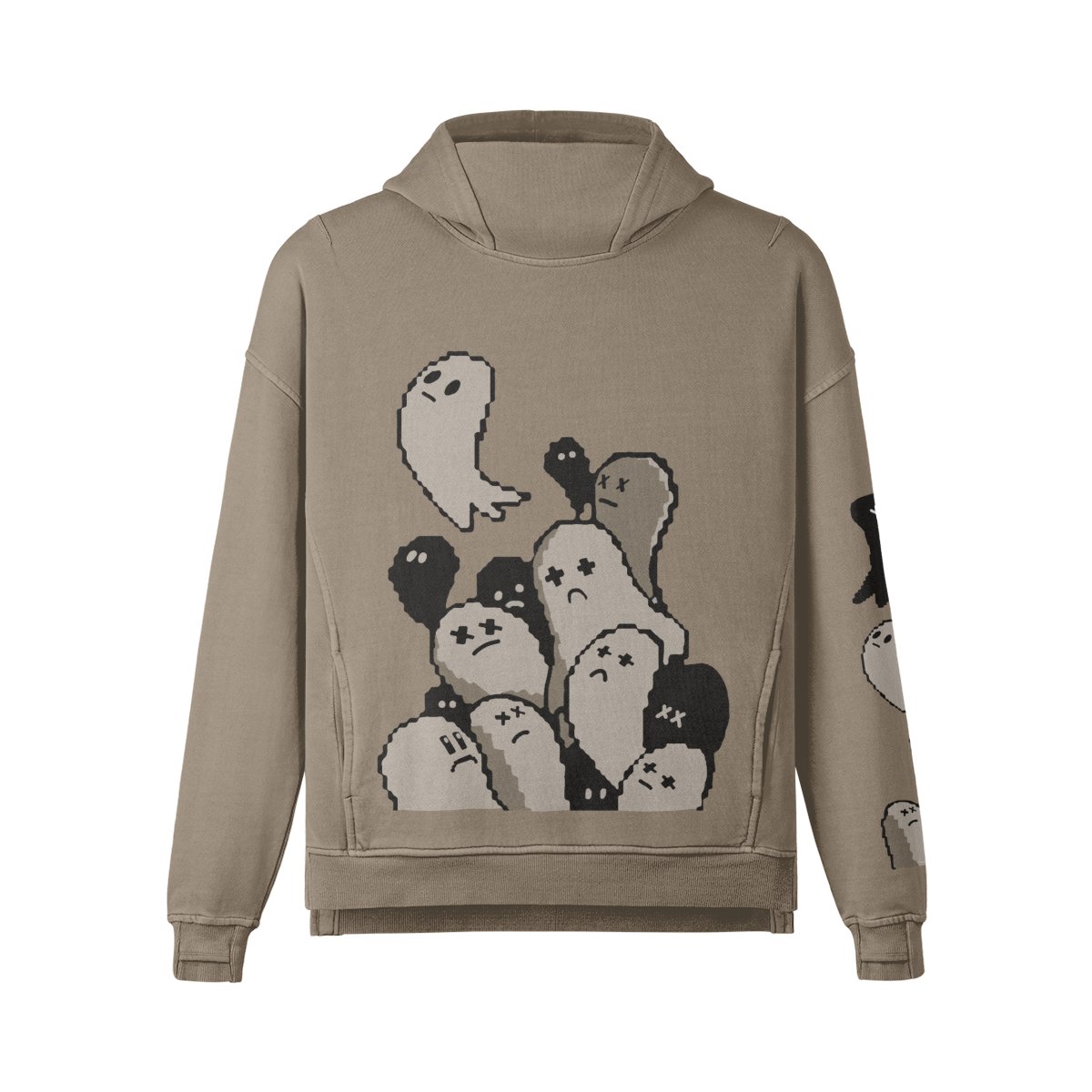 8 Bit ghosts urban hoodie - rage quit