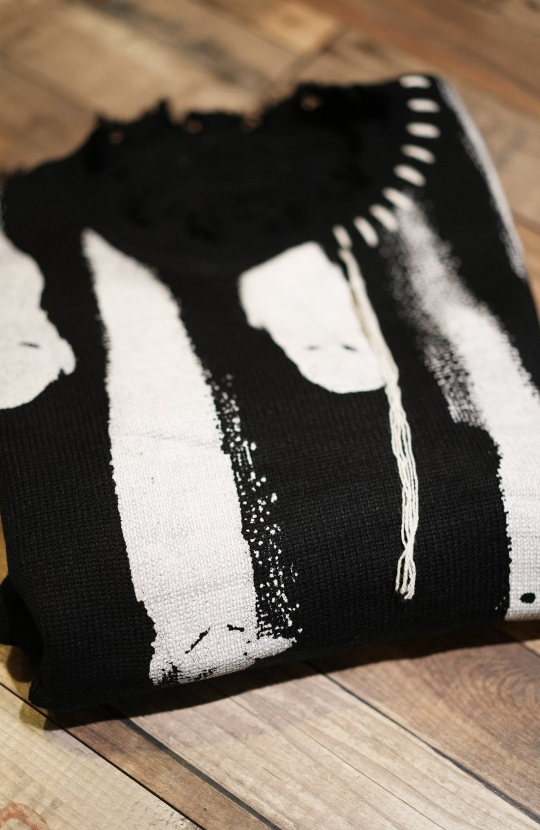 Black Ghosts distressed sweater, high quality cotton sweater, Y2K grunge street style - rage quit
