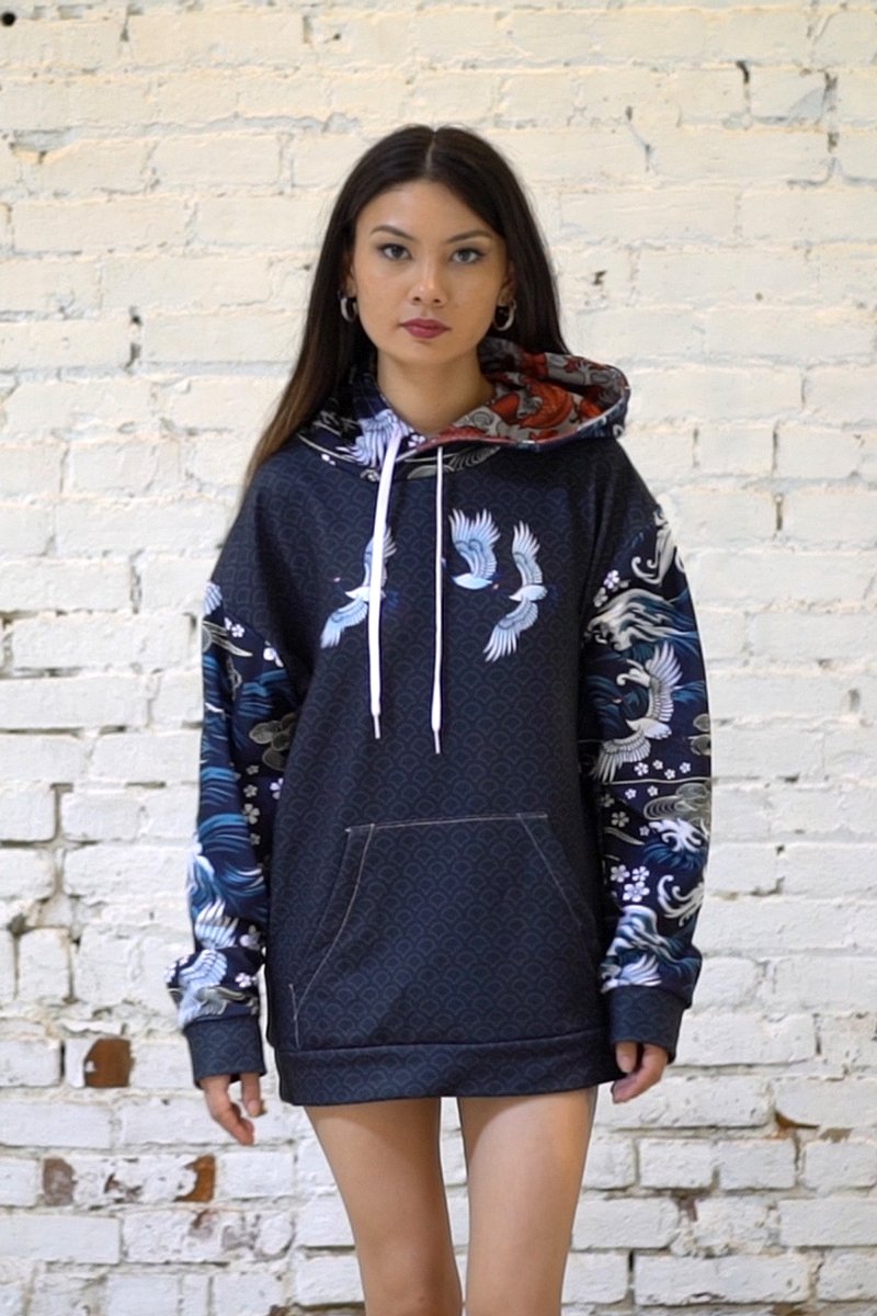 Crane Unisex Hoodie - rage quit