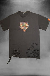 DOOM distressed shirt, Y2K shirt distressed print and distressed fabric - rage quit