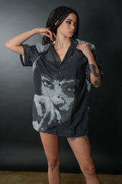 PULP dice art button up Unisex button shirt - rage quit