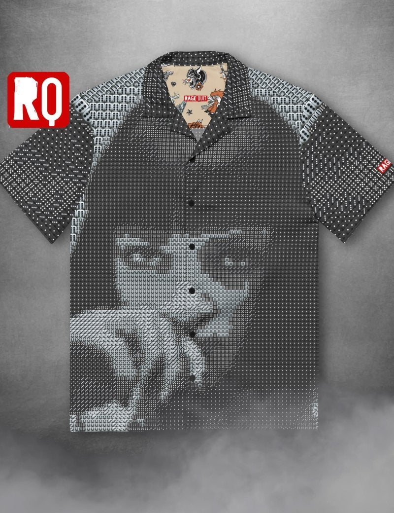 PULP dice art button up Unisex button shirt - rage quit