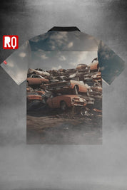 Scrap yard Unisex button shirt - rage quit