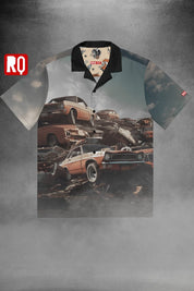 Scrap yard Unisex button shirt - rage quit