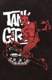 Tank girl shirt, 2 colors print, cotton shirt, retro vintage grunge style - rage quit