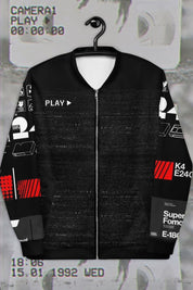 VHS Cassette Unisex Bomber Jacket - rage quit