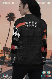 VHS Cassette Unisex Bomber Jacket - rage quit